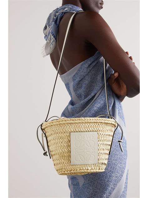 loewe bucket bag dupe|loewe small raffia basket bag.